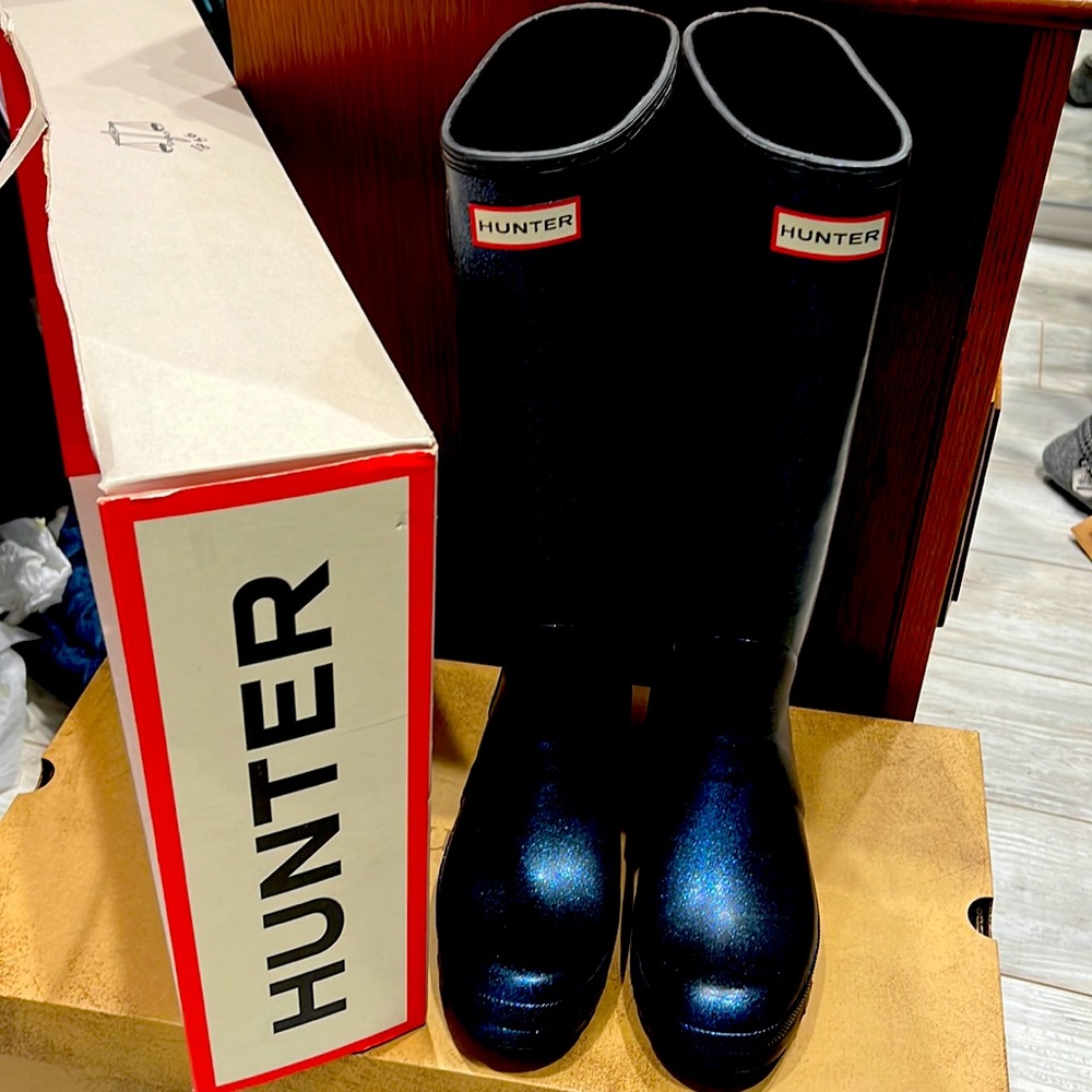 Hunter Womens original star cloud tall boots New